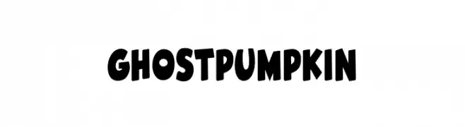Ghost Pumpkin  Frei Schriftart Herunterladen
