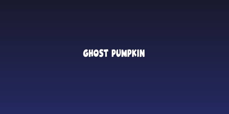 Ghost Pumpkin Social Header