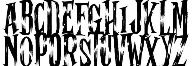 Ghost Shadow Schriftart Groß