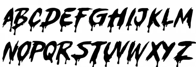 Ghost ShamZ Font Litere mari