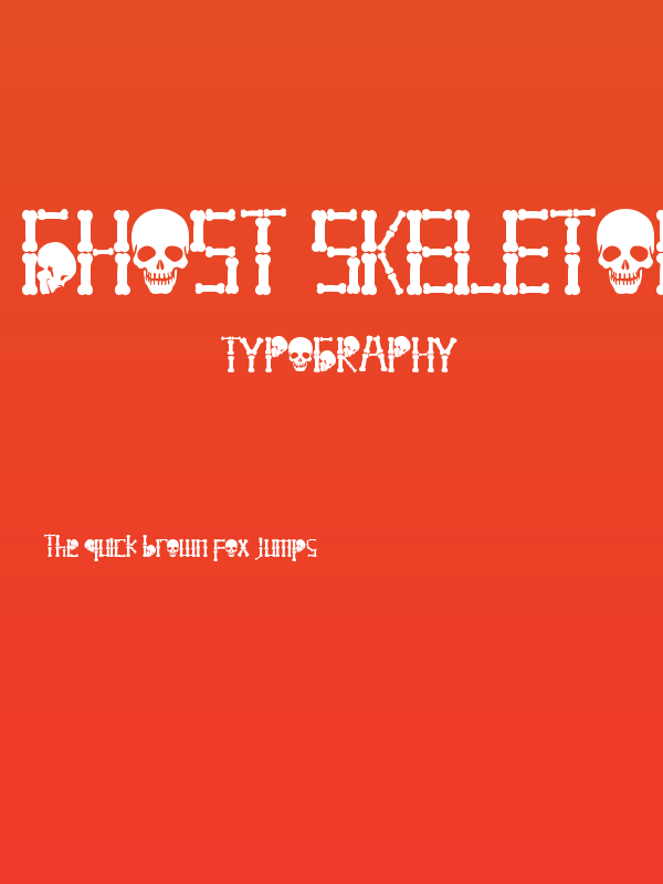 Ghost Skeleton Poster