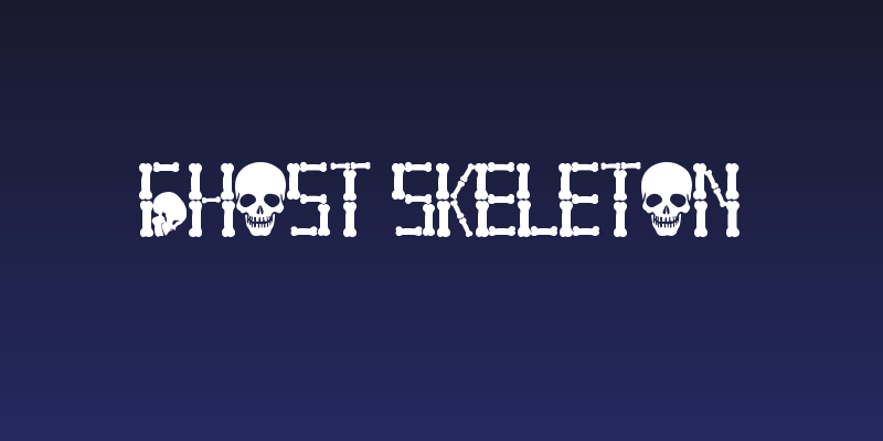 Ghost Skeleton Social Header