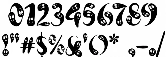 Ghost Smile फ़ॉन्ट अन्य घर का काम