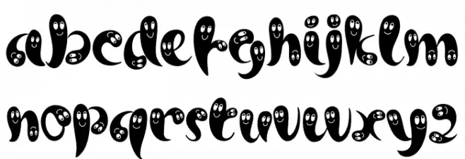 Ghost Smile फ़ॉन्ट लोअरकेस