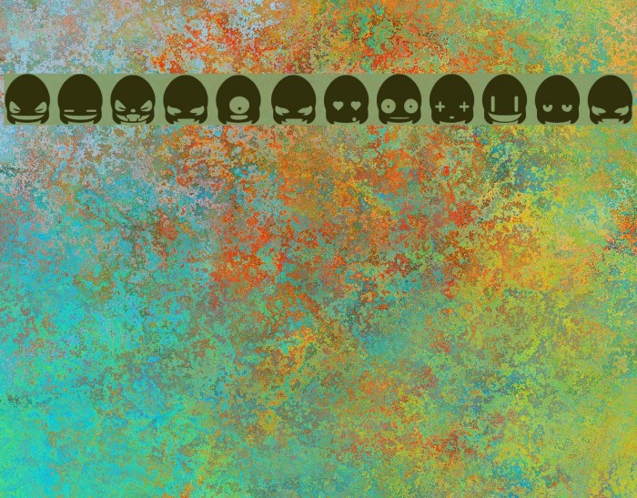 Ghost Smileys Font examples