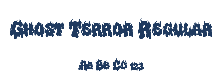 Ghost Terror Regular Font Preview