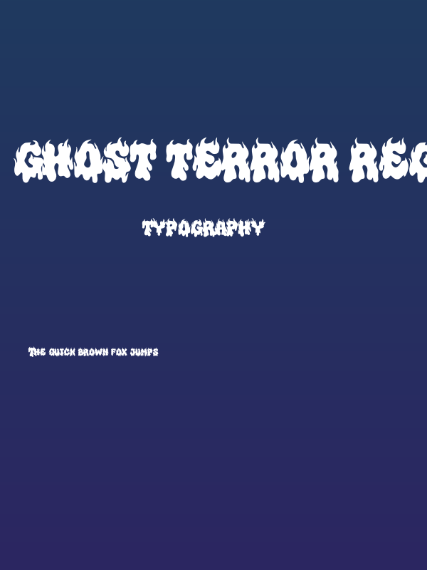Ghost Terror Regular Poster