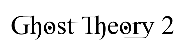 Ghost Theory 2  नि: शुल्क फ़ॉन्ट्स डाउनलोड