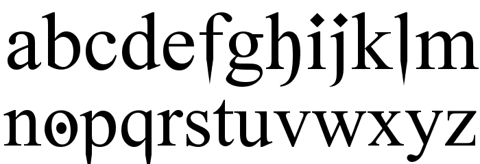 Ghost Theory Font LOWERCASE