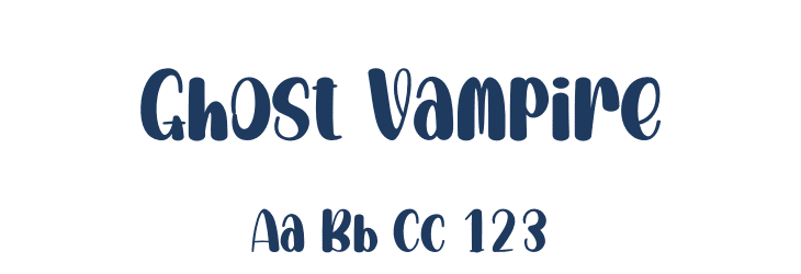 Ghost Vampire Font Preview