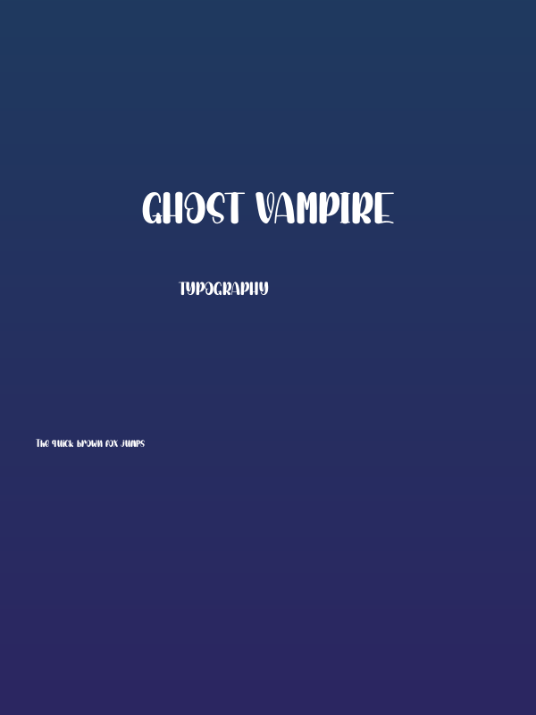Ghost Vampire Poster