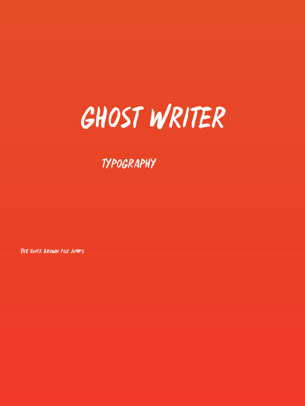Ghost Writer Poster