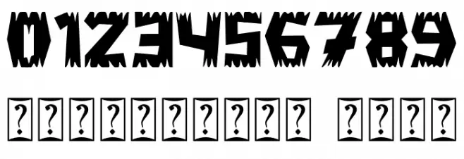 Ghost Zone - Personal Use Font OTHER CHARS