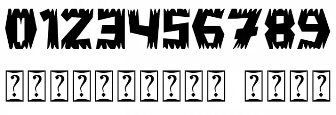 Ghost Zone - Personal Use Font OTHER CHARS