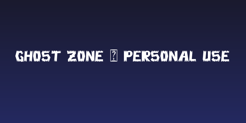 Ghost Zone - Personal Use Social Header