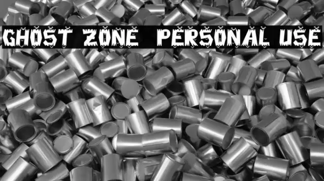 Ghost Zone - Personal Use Font examples