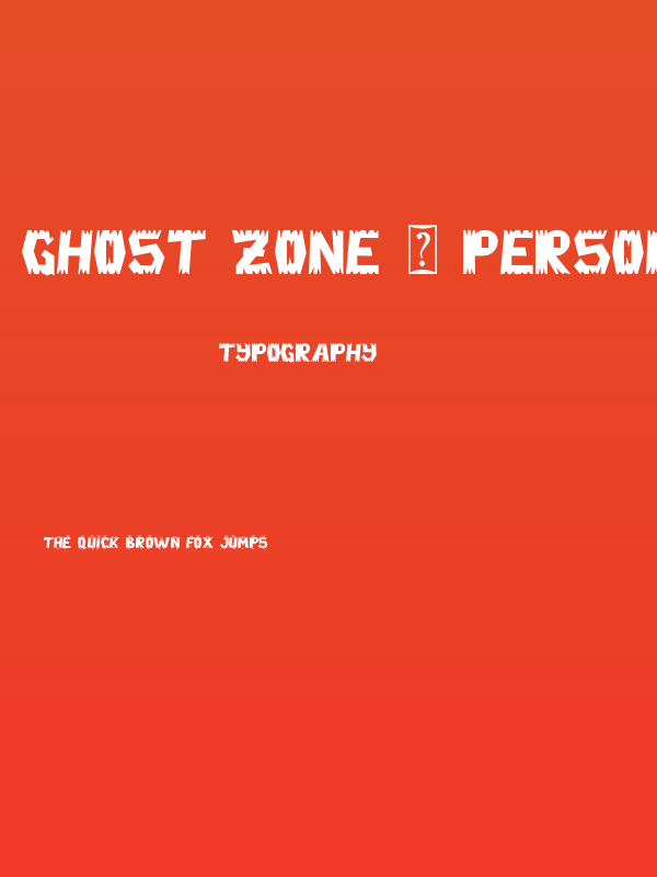 Ghost Zone - Personal Use Poster