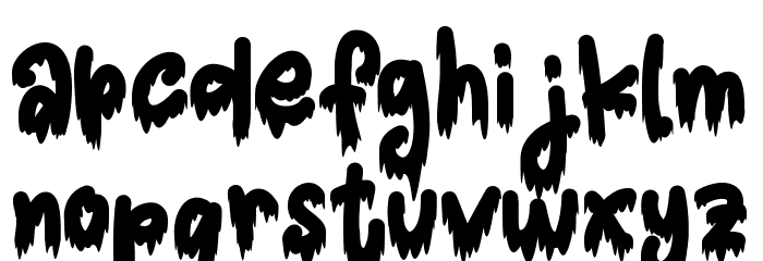 Ghost in Sunday Font LOWERCASE