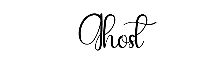 Ghost  免费字体下载