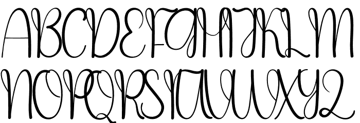 Ghost Font UPPERCASE