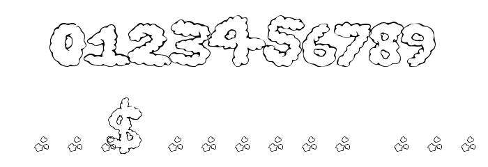 GhostClouds Schriftart Anderer Schreiben