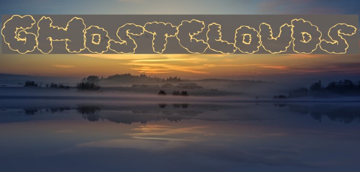 GhostClouds Schriftart examples