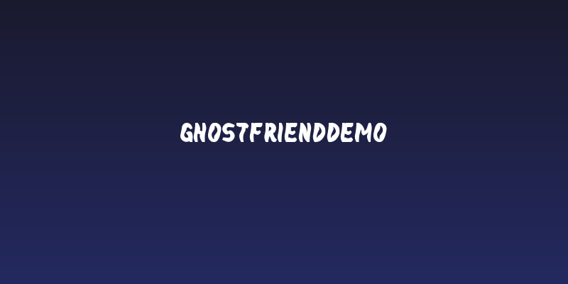GhostFriendDemo Social Header