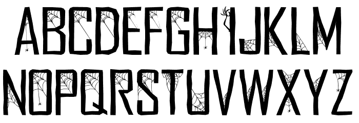 GhostNest Font UPPERCASE