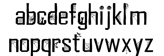 GhostNest Font LOWERCASE