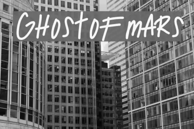 GhostOfMars Font examples