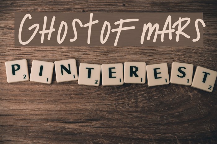 GhostOfMars Font examples