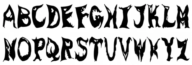 GhostParty Font UPPERCASE