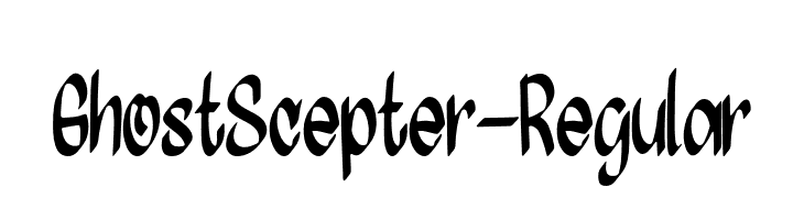 GhostScepter-Regular  font caratteri gratis