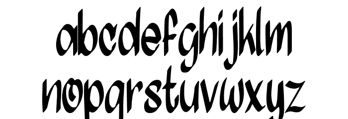 GhostScepter-Regular Font LOWERCASE