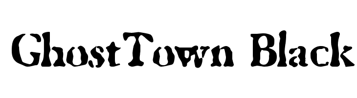 GhostTown Black  免费字体下载