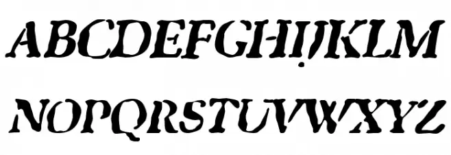 GhostTown BlackItalic لخطوط تنزيل الأحرف الكبيرة