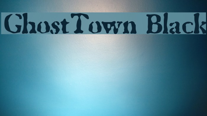 GhostTown Black Example 1