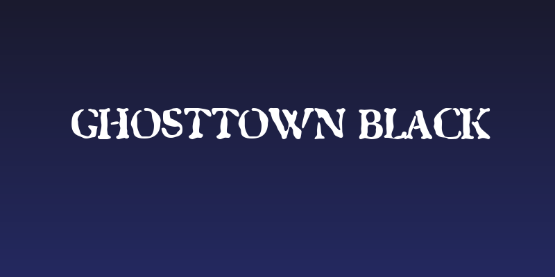GhostTown Black Social Header