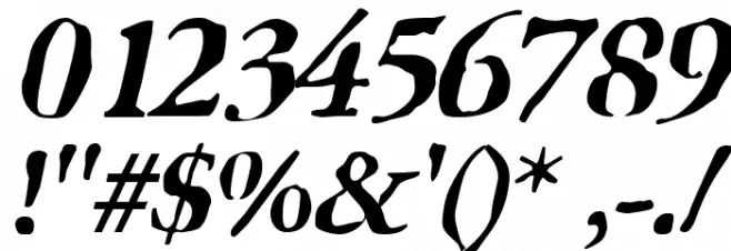 GhostTown Italic Font OTHER CHARS