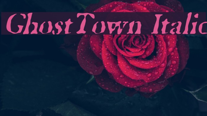 GhostTown Italic Example 3