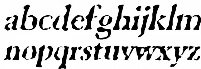 GhostTown Italic Font LOWERCASE