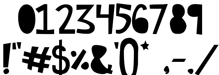 GhostTown Font OTHER CHARS