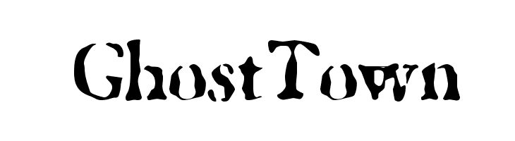 GhostTown  Скачать бесплатные шрифты