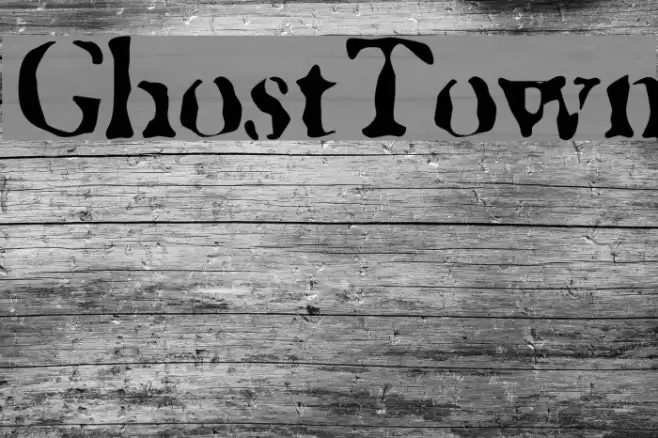 GhostTown Font examples
