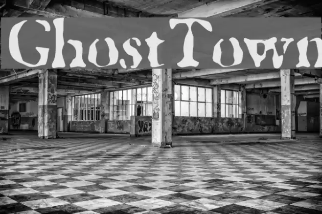 GhostTown Font examples