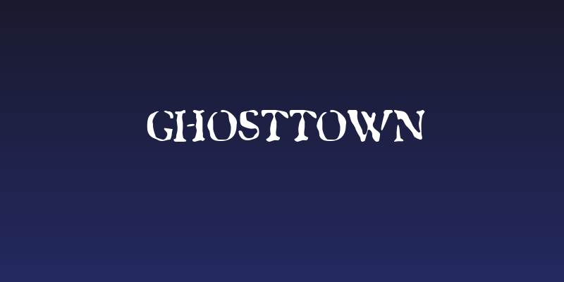 GhostTown Social Header