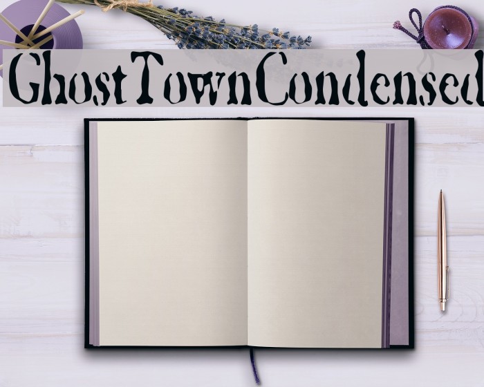 GhostTownCondensed Example 1