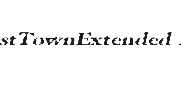 GhostTownExtended Italic Logo