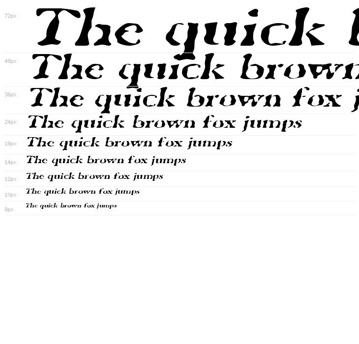 GhostTownExtended Italic Waterfall