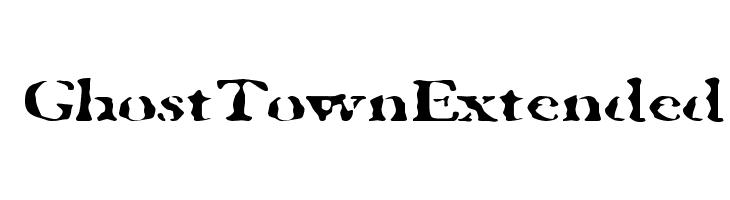 GhostTownExtended  नि: शुल्क फ़ॉन्ट्स डाउनलोड